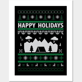 HAPPY HOLIDAY AND CHRISTMAS Posters and Art